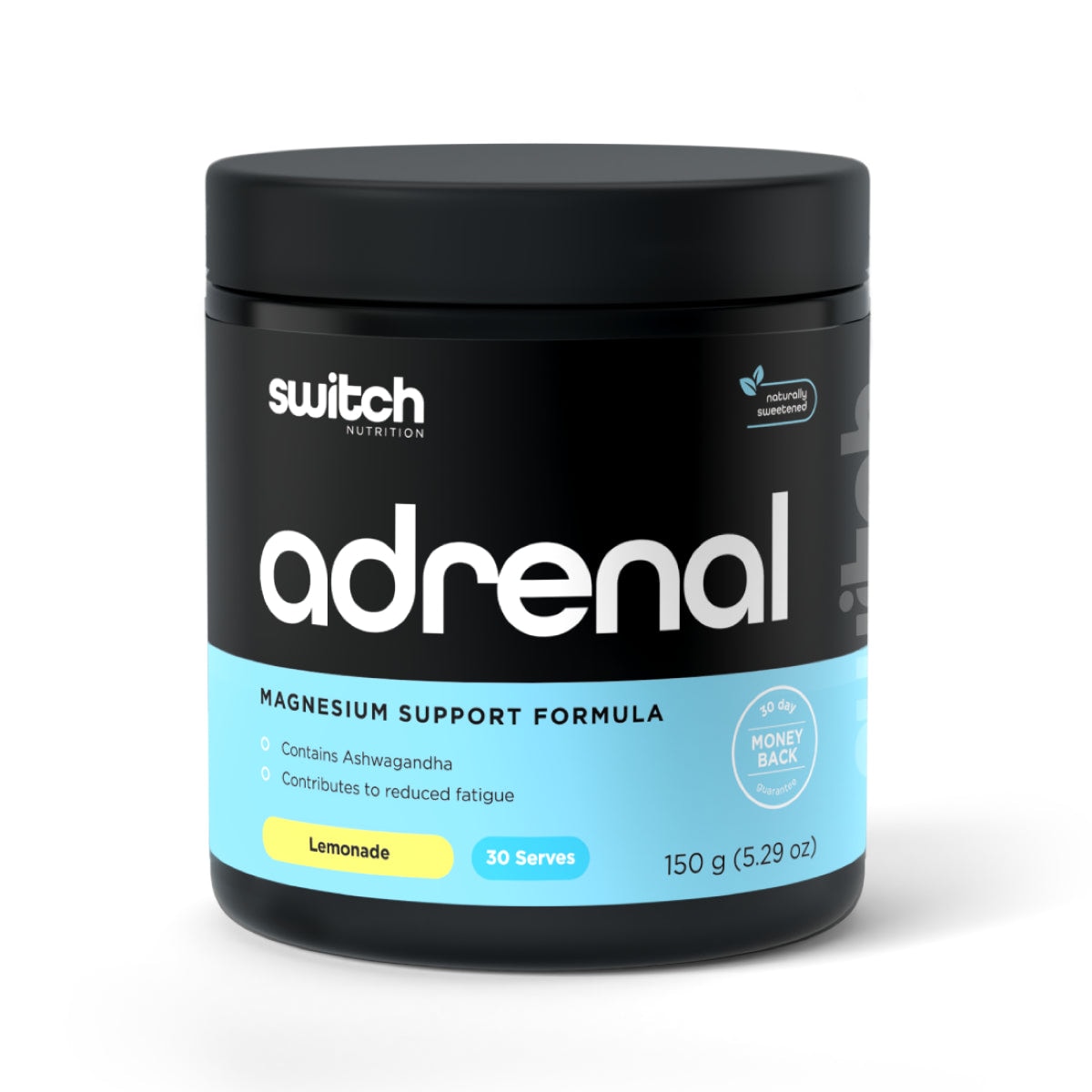 Switch Nutrition Adrenal Magnesium Support Formula Lemonade 150g Australia