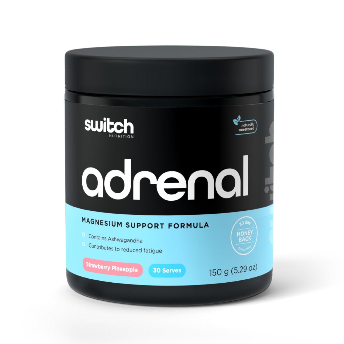 Switch Nutrition Adrenal Magnesium Support Formula Strawberry Pineapple 150g Australia