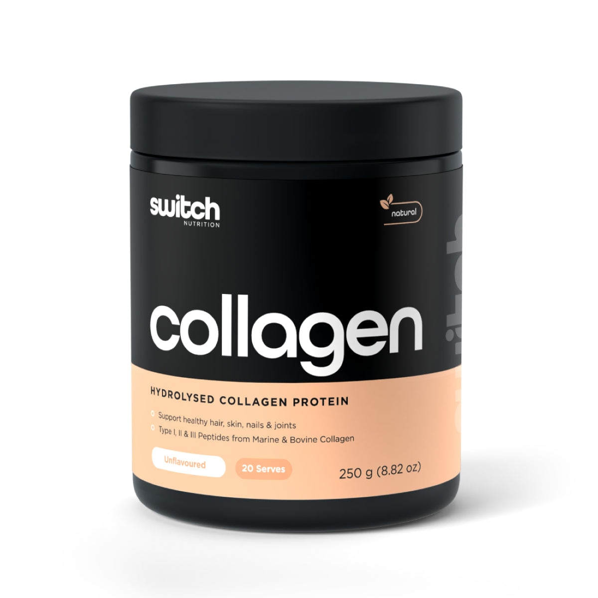 Switch Nutrition Collagen Hydrolysed Protein Unflavoured 250g Australia
