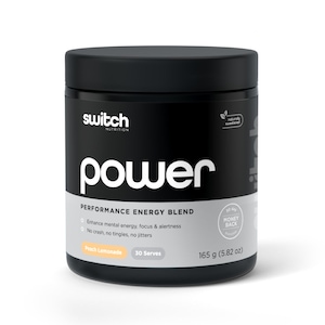 Switch Nutrition Power Performance Energy Pre-Workout Peach Lemonade 165g