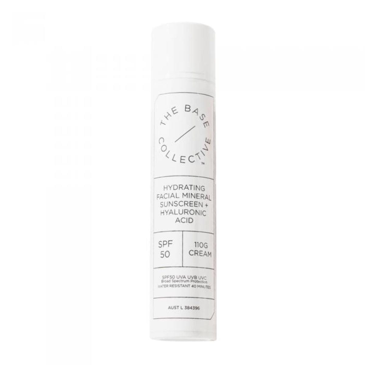 The Base Collective Hydrating Facial Mineral Sunscreen SPF50 110g