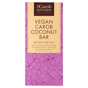 The Carob Kitchen Vegan Carob Coconut Bar 80g