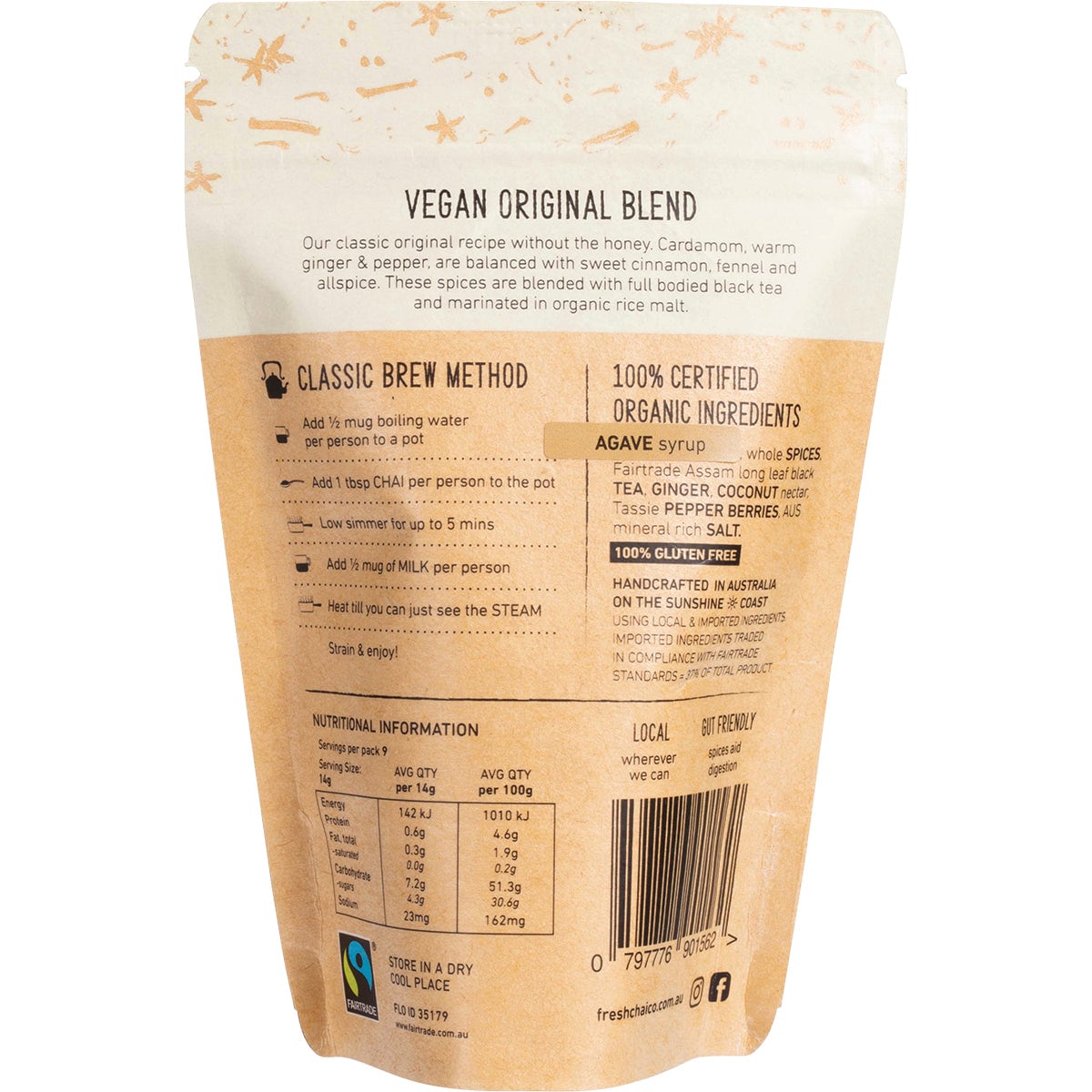The Fresh Chai Co Vegan Original Blend 125G