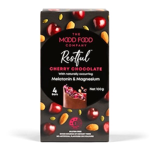 The Mood Food Company Restful Cherry Chocolate Bars 4 x 25g