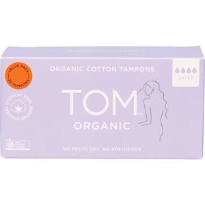 Tom Organic Cotton Tampons Super 32 Pack