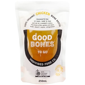 Undivided Food Co Good Bones Certified Organic Chicken Bone Broth 250ml