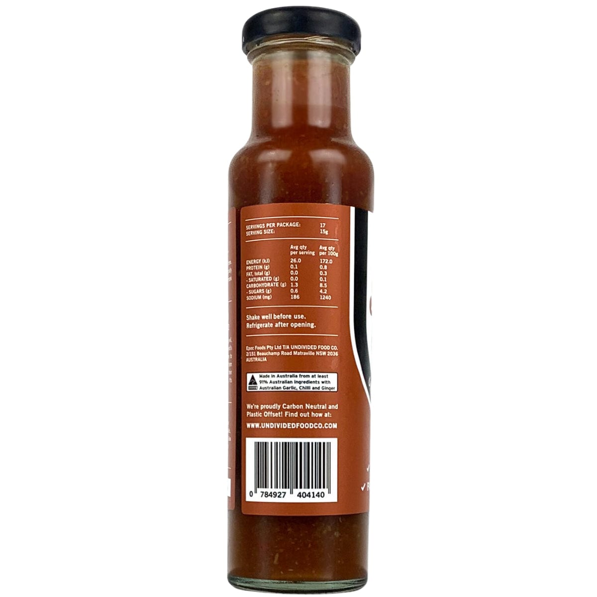 Undivided Food Co GOOD Sauce Sweet Chilli 260g
