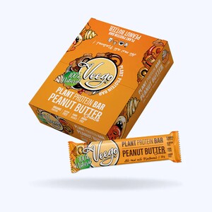 Veego Plant Protein Bar Peanut Butter Crunch 10 x 50g