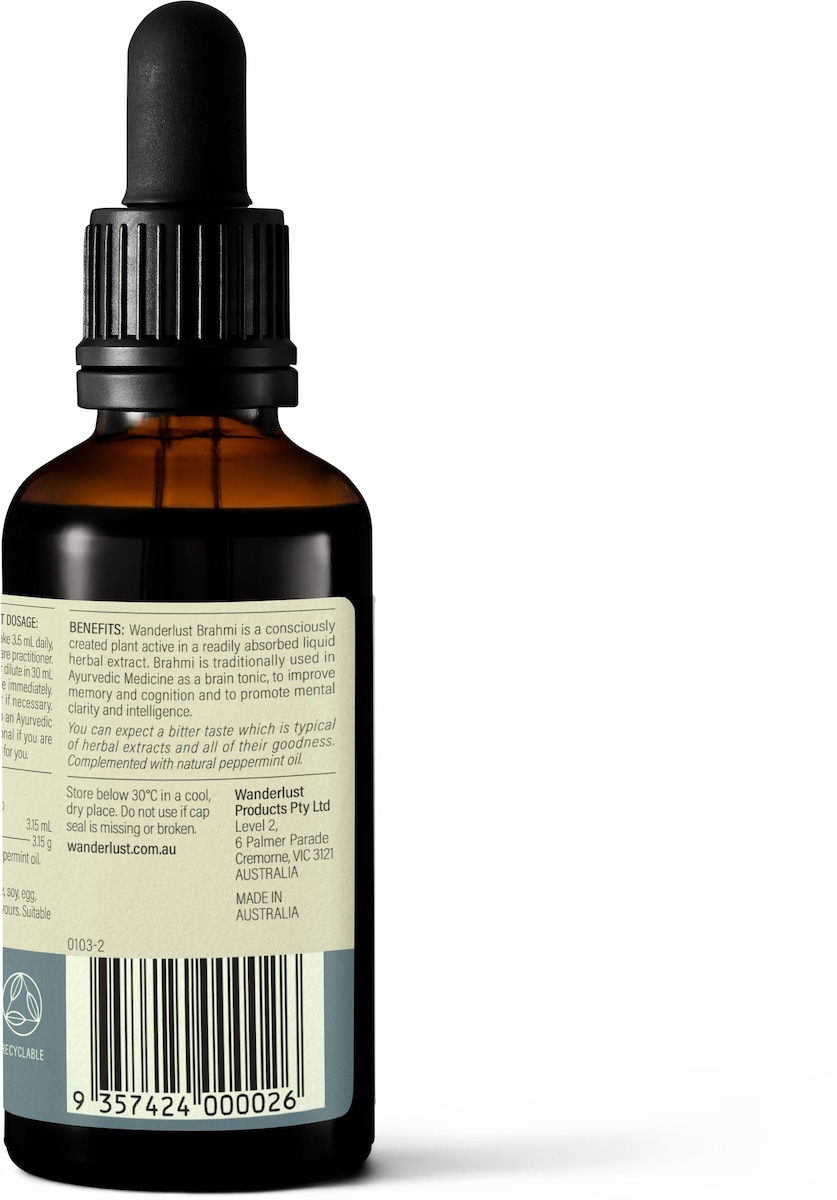 Wanderlust Brahmi Drops 90ml