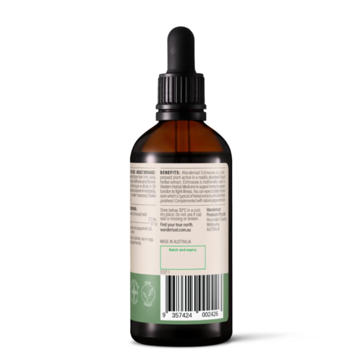 Wanderlust Echinacea Drops 90ml