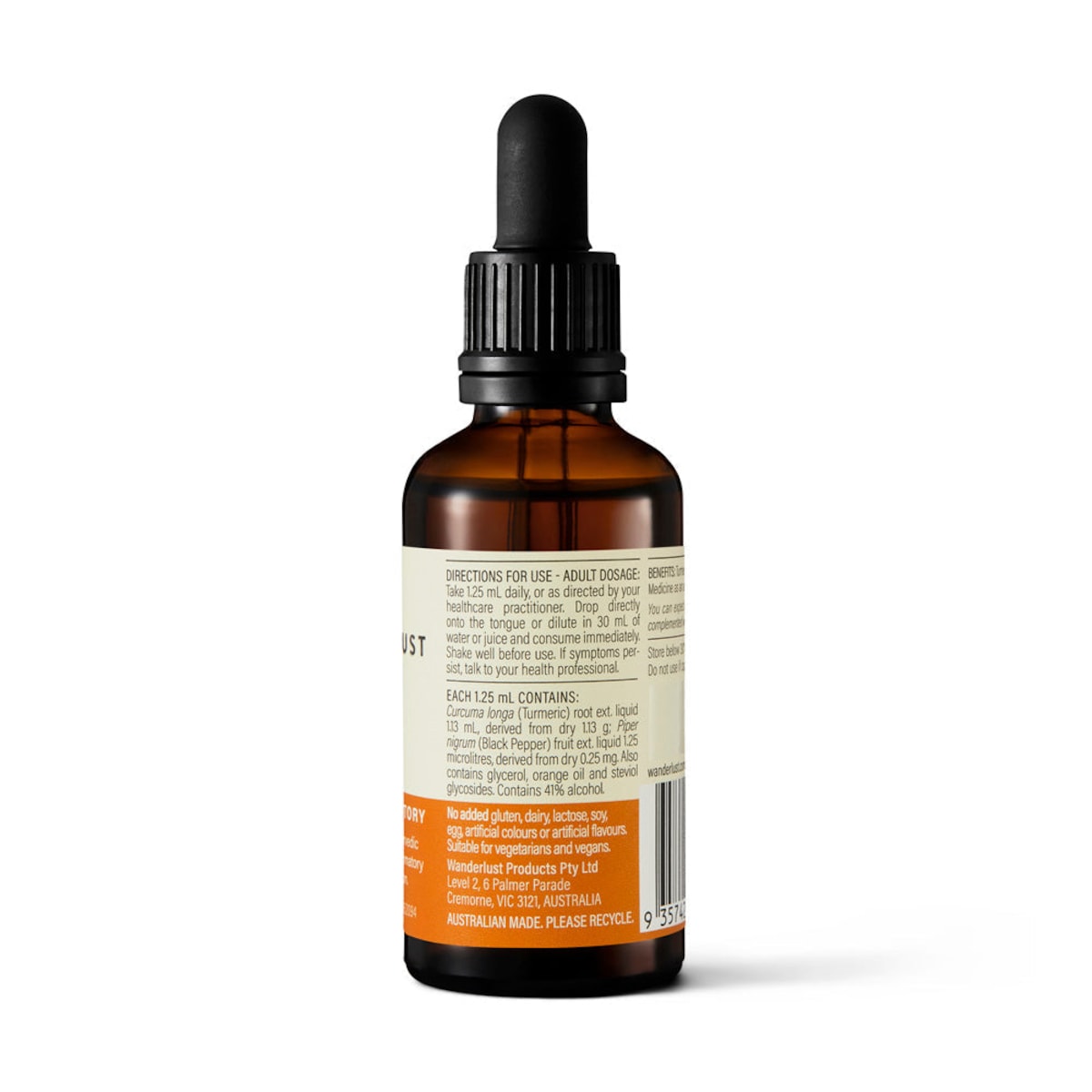 Wanderlust Turmeric Drops 50ml