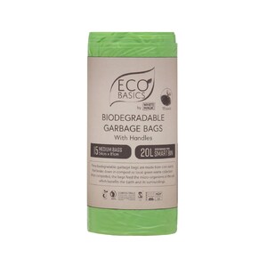 White Magic Eco Basics Bio Garbage Bags Medium 20L X 15 Bags