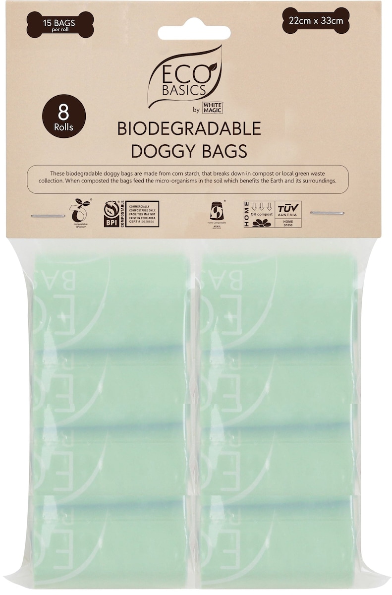 White Magic Eco Basics Bio. Doggy Bags 22x33cm - 8 Pack