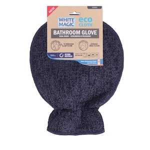 White Magic Eco Cloth Bathroom Glove Denim 1 Pack