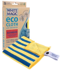 White Magic Eco Cloth Microfibre Bathroom 1 Pack