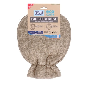 White Magic EcoCloth Bathroom Glove Pebble 1 Pack