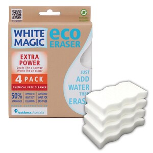White Magic Eraser Sponge Extra Power 4 Pack