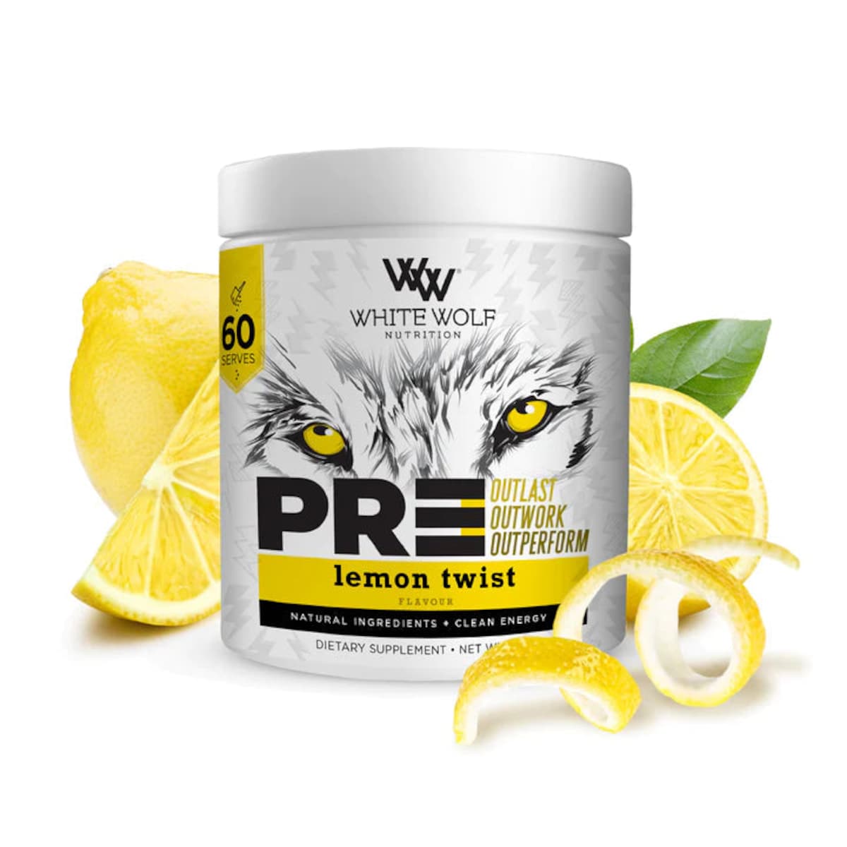 White Wolf Nutrition Preworkout Lemon Twist 250G