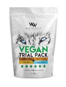White Wolf Nutrition Vegan Protein With Superfoods Sample Trial Bags 4 x 30g