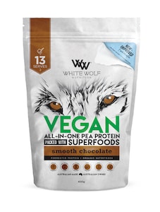 White Wolf Nutrition Vegan Protein With Superfoods Smooth Chocolate 400g