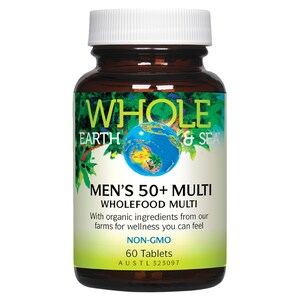 Whole Earth and Sea Men's Multi 50+ 60 Tablets