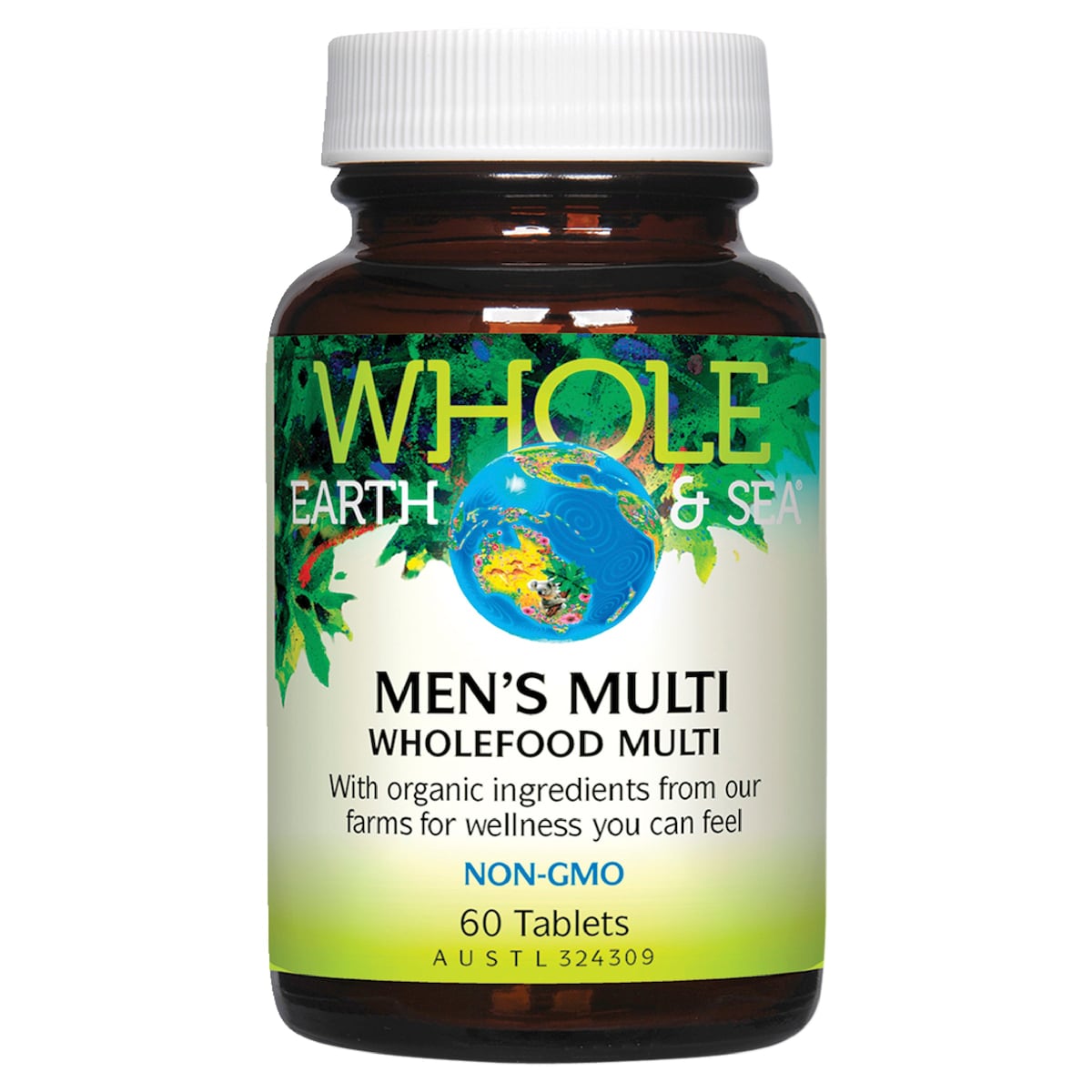 Whole Earth and Sea Men's Multi 60 Tablets