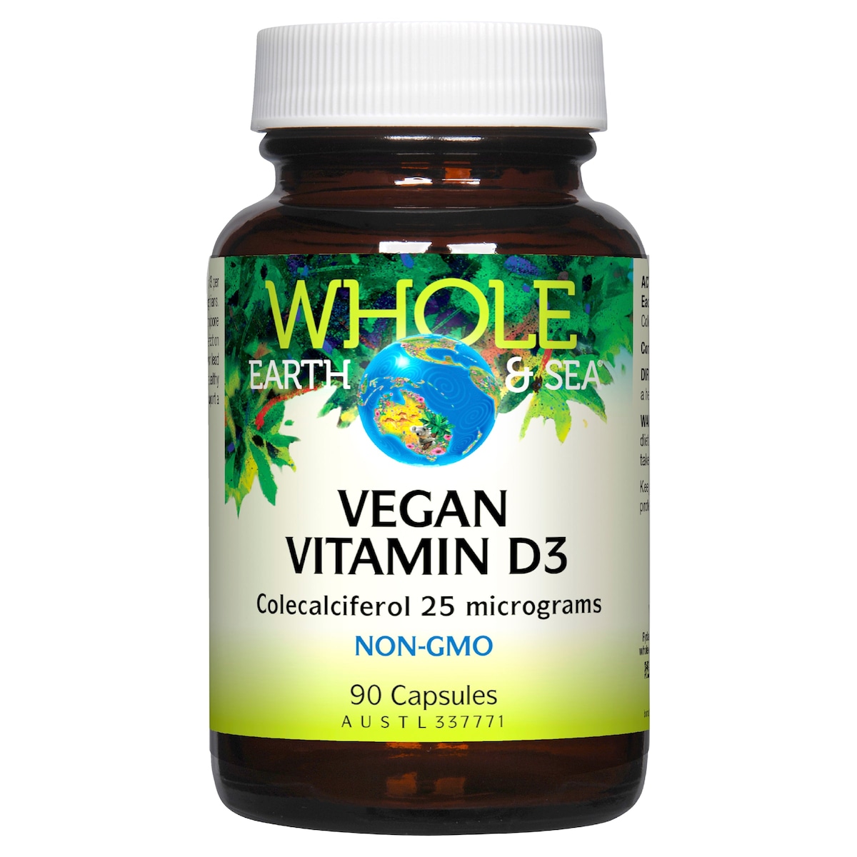 Whole Earth and Sea Vegan Vitamin D3 90 Capsules | Healthylife Australia