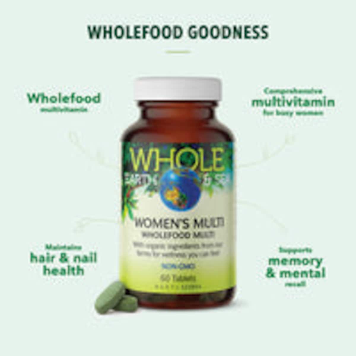 Whole Earth and Sea Women's Multi 60 Tablets