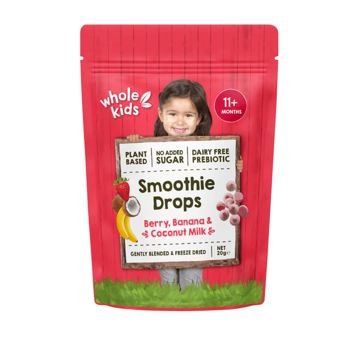 Whole Kids Smoothie Drops Berry Banana & Coconut Milk 20g