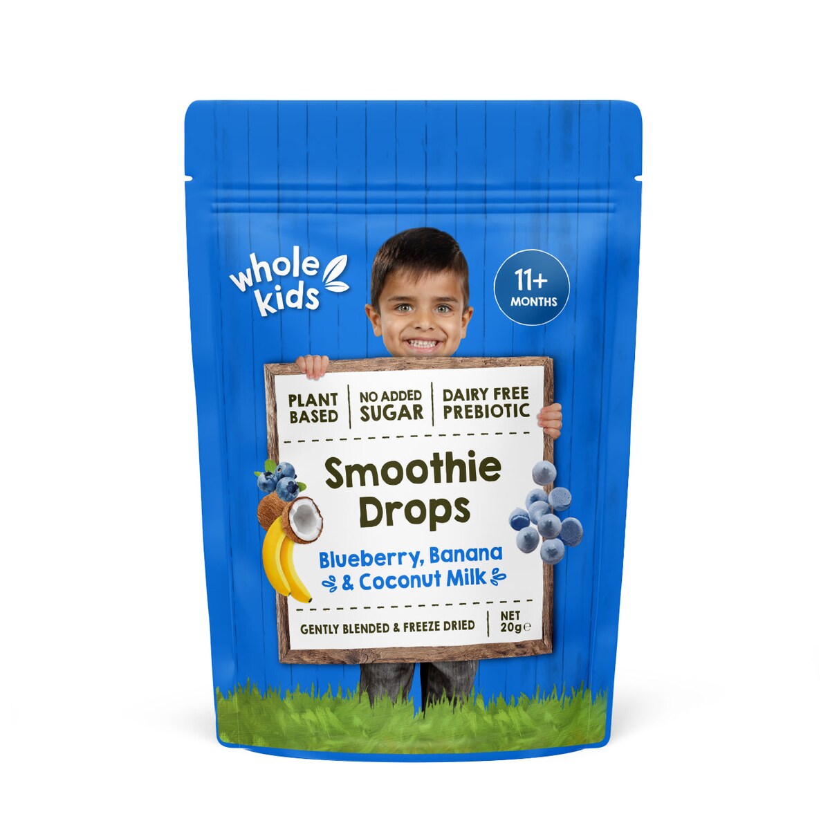Whole Kids Smoothie Drops Blueberry Banana & Coconut Milk 20g