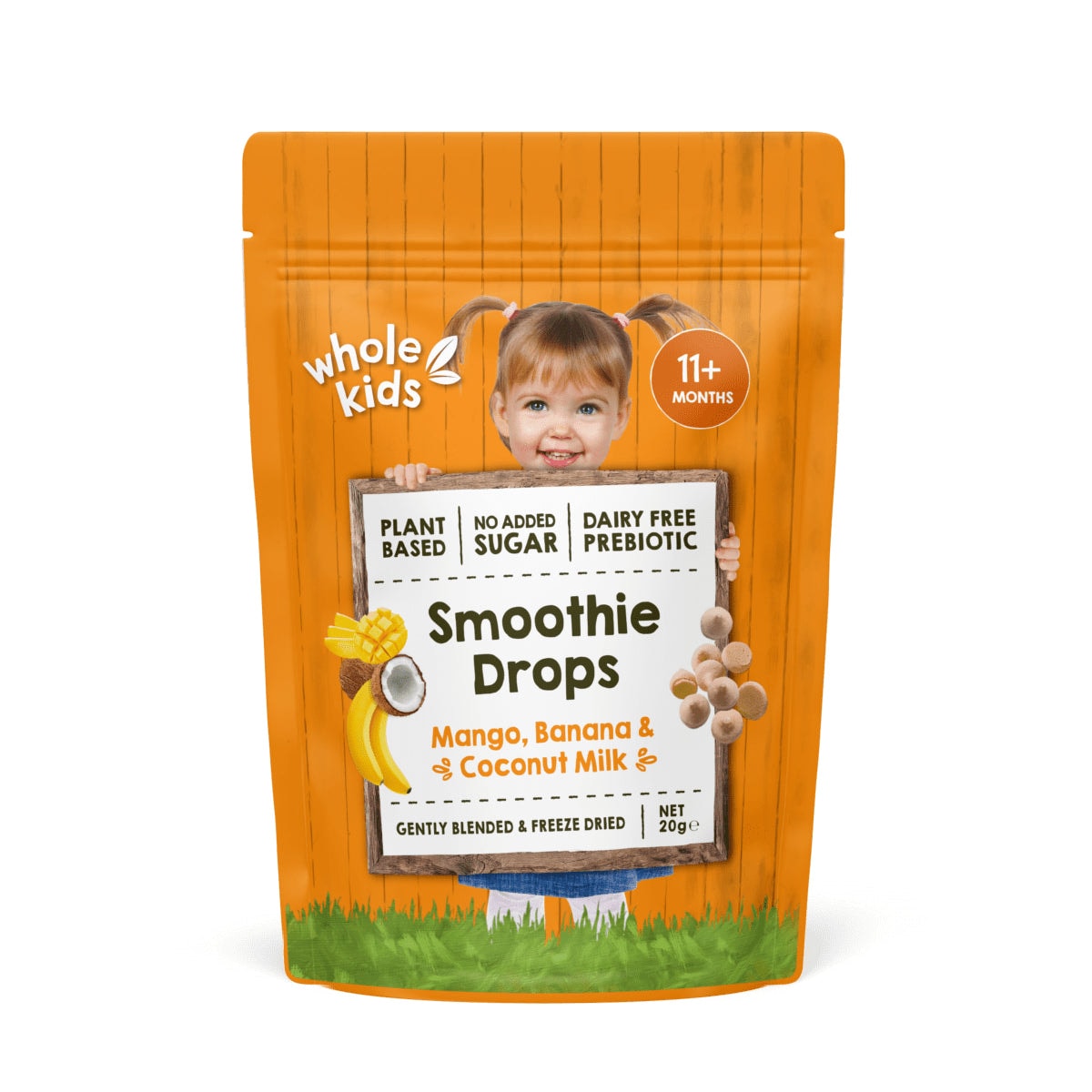 Whole Kids Smoothie Drops Mango Banana & Coconut Milk 20g