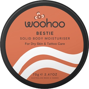 Woohoo Body Bestie Solid Body Moisturiser For Dry Skin & Tattoo Care - 70g