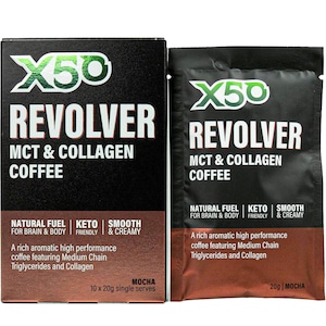 X50 Revolver MCT and Collagen Coffee Mocha - 10 serves
