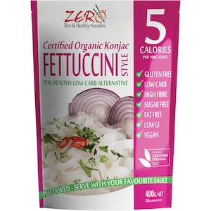 Zero Slim & Healthy Certified Organic Konjac Fettuccini Style 400g