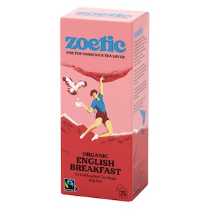 Zoetic Organic English Breakfast Tea - 25 Tea Bags