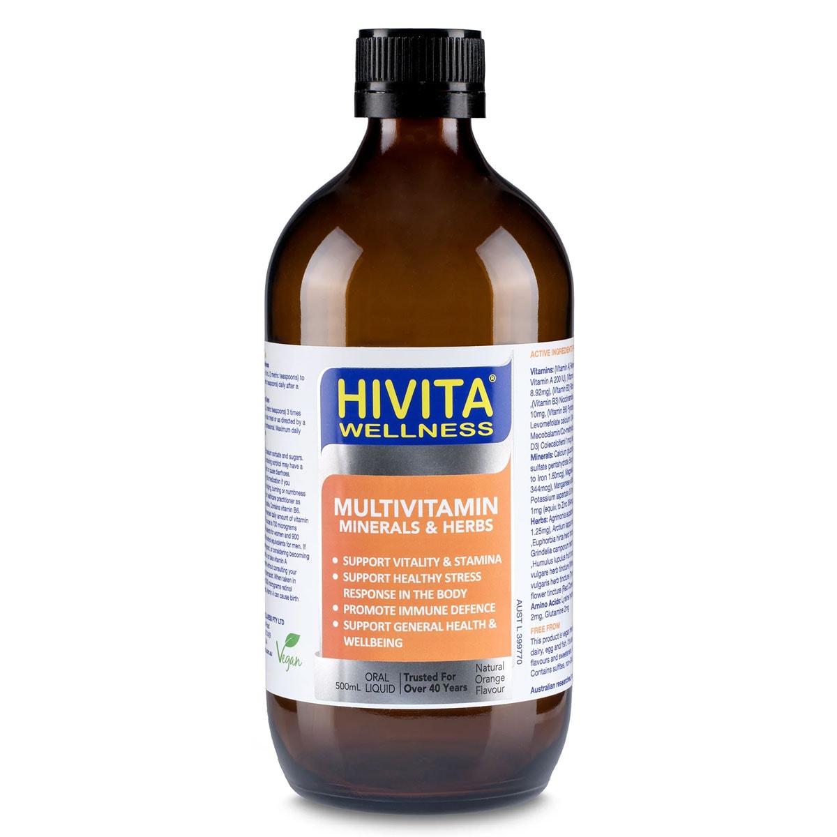 HIVITA Wellness Multivitamin Minerals & Herbs 500ml