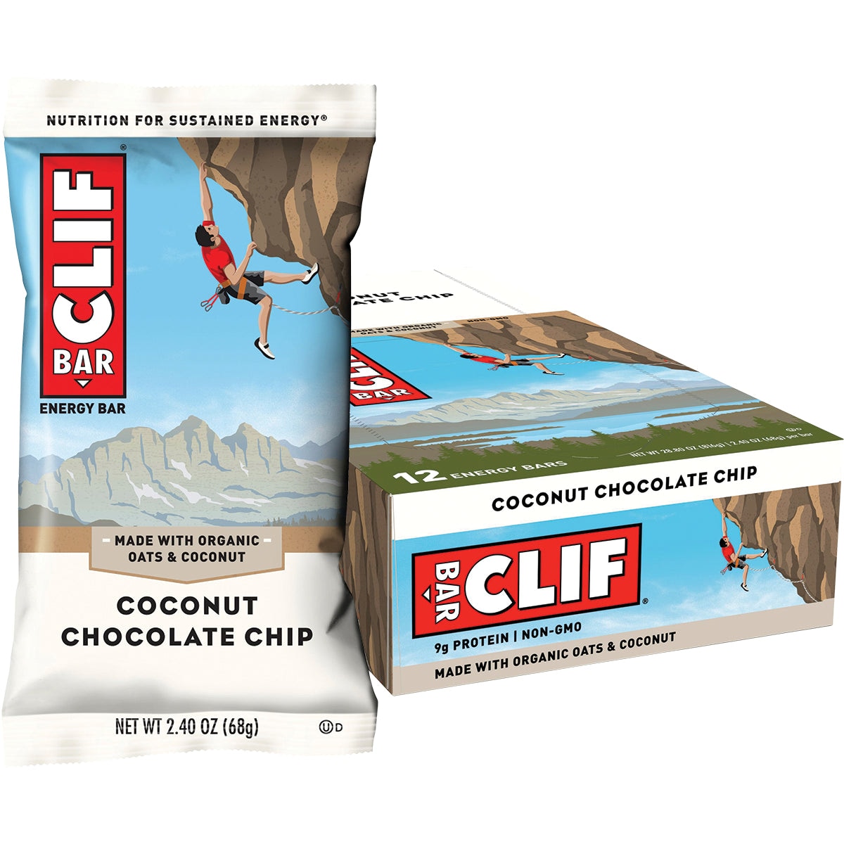 Clif Energy Bar Coconut Chocolate Chip 12 x 68g