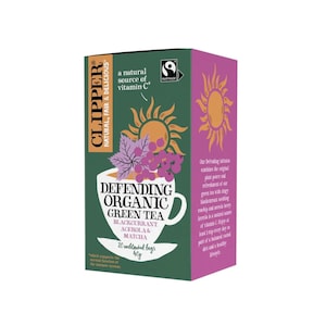 Clipper Defending Organic Green Tea 20 Tea Bags