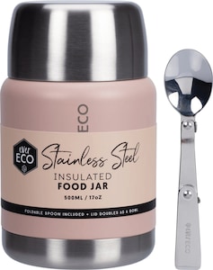Ever Eco Insulated Stainless Steel Food Jar Rose 500ml