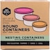Ever Eco Stainless Steel Round Nesting Containers Rise 3 Pack