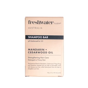 Freshwater Farm Mandarin + Cedarwood Shampoo Bar 100g