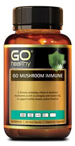 GO Healthy Mushroom Immune 60 Vegi Capsules