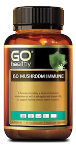 GO Healthy Mushroom Immune 60 Vegi Capsules