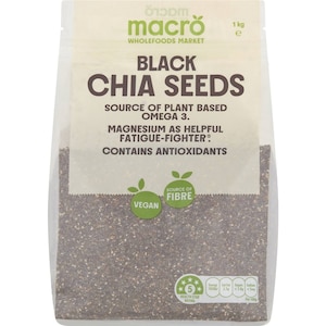 Macro Black Chia Seeds 1kg