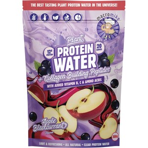 Macro Mike Plant Protein Water Apple Blackcurrant 300g