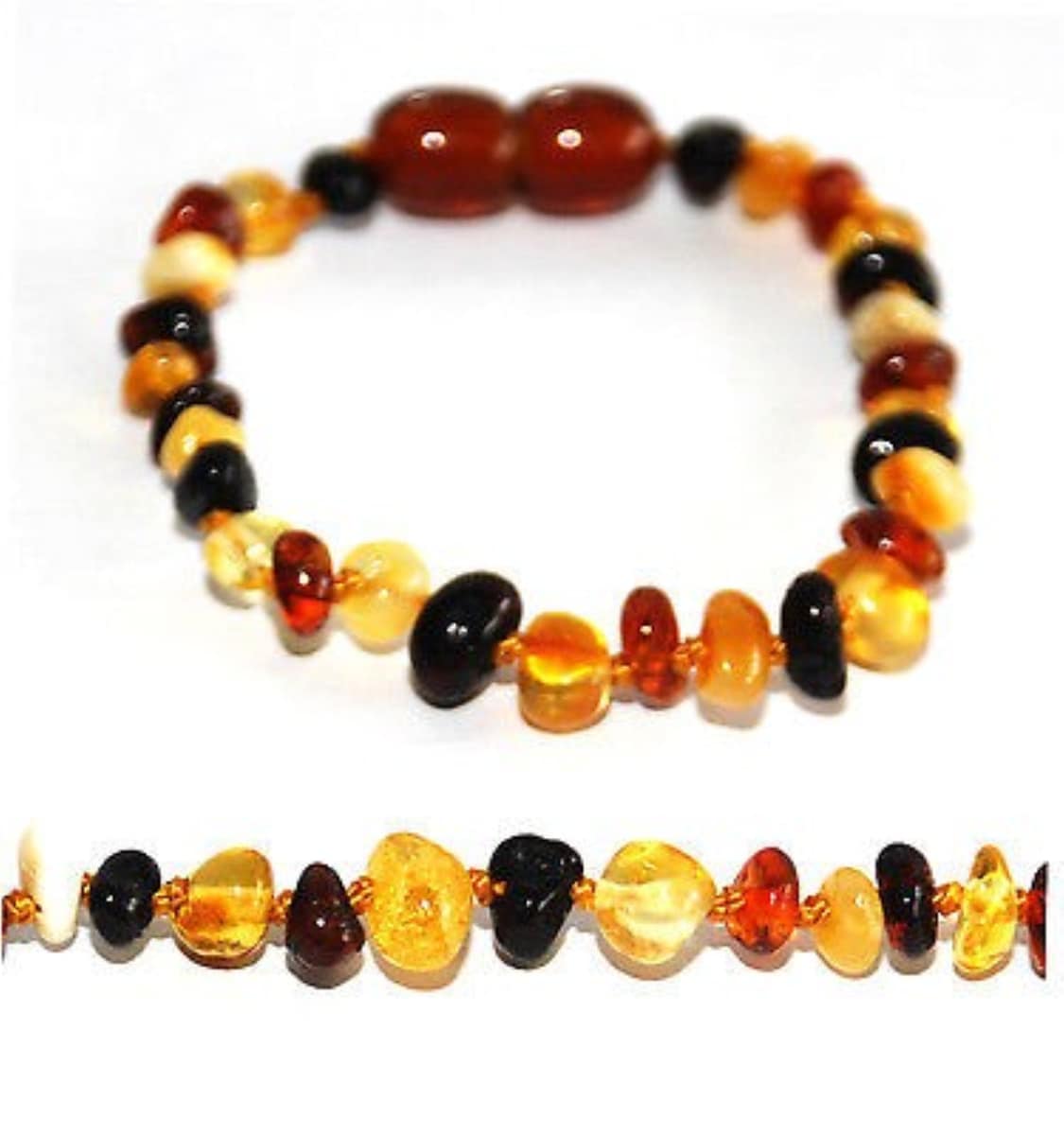 Nature's Child Amber Anklet/Bracelet Mixed Colours