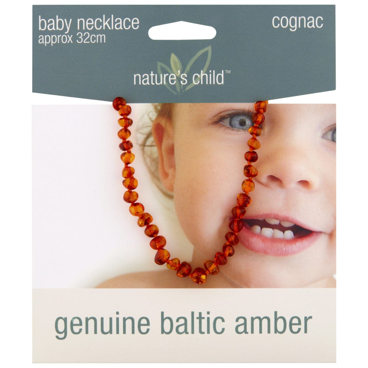 Nature's Child Amber Baby Necklace Cognac