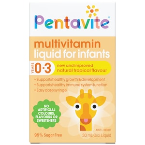 Pentavite Multivitamin Infant Liquid Tropical Flavour 30ml