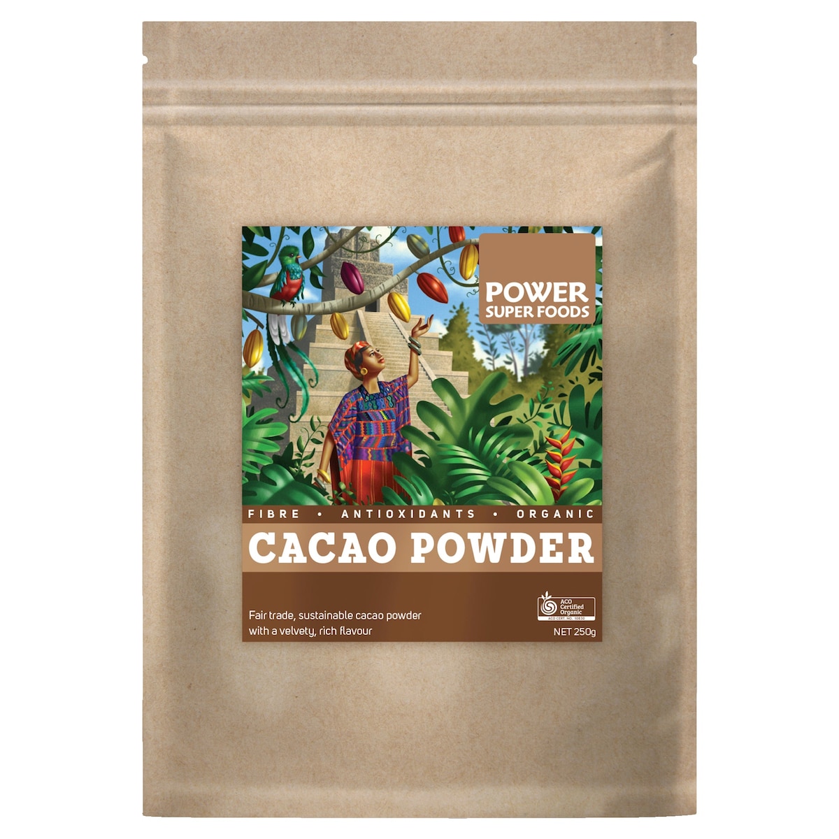 Power Super Foods Organic Cacao Powder 250g