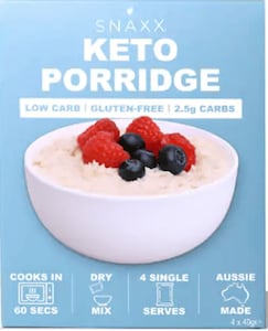 Snaxx One Minute Keto Porridge 4 x 40g